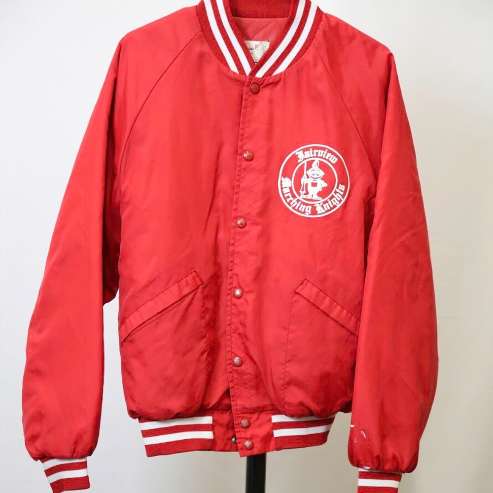 Red vintage Bomber Jacket
